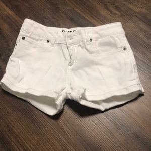 DKNY white shorts girls